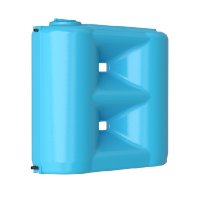 0-16-2556 АКВАТЕК COMBI W-1500 BW Пластиковый бак (емкость) для воды, 1500 л. с поплавком (сине-бел)